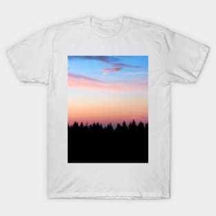 Cotton Candy Forest Sunset T-Shirt